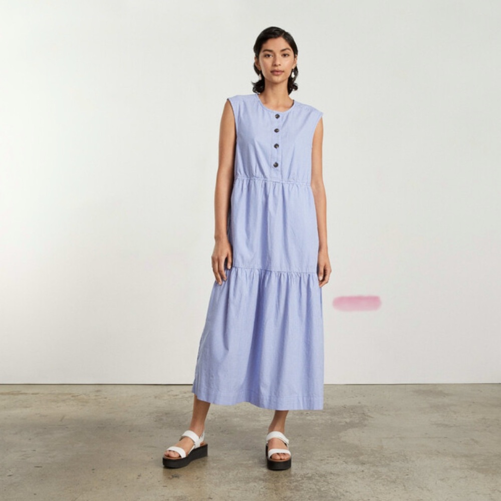 Everlane The Tiered Midi Dress